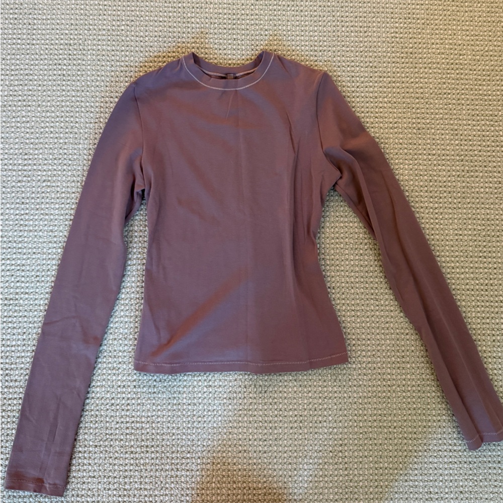 Long Sleeve Mauve Top